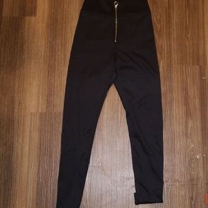 Ultra form fitting black leggings